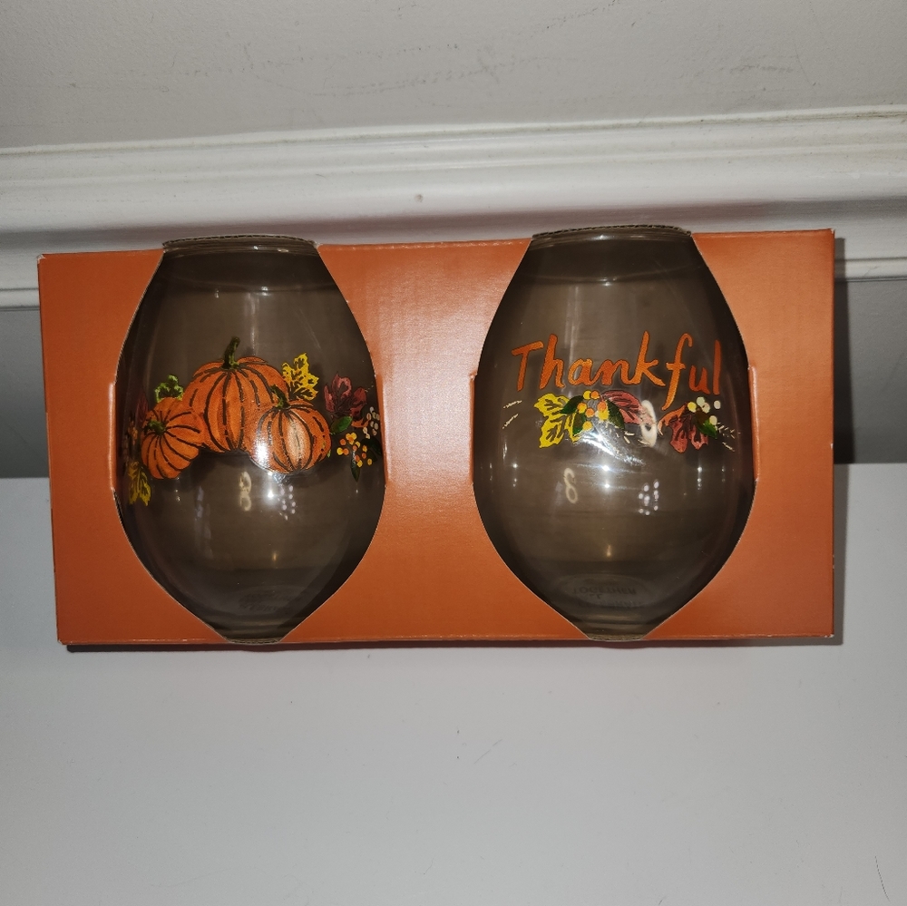 Fall Wine Glasses
